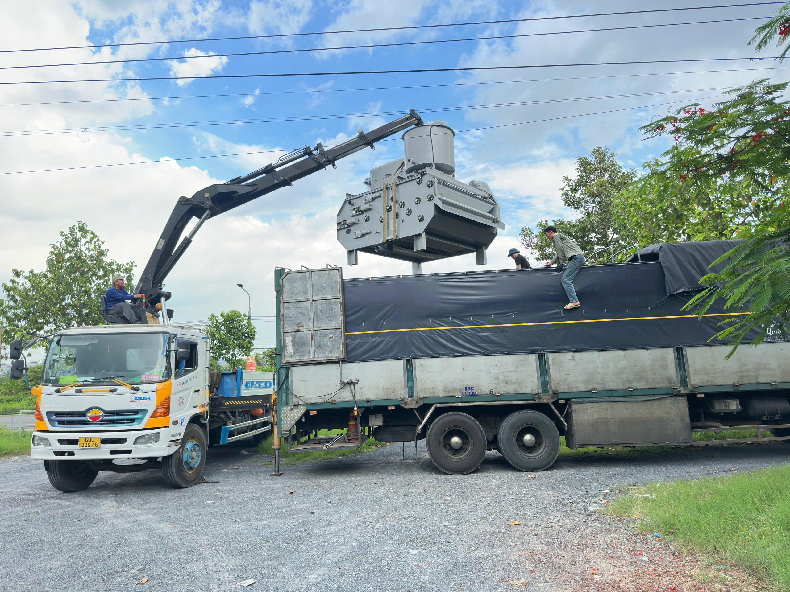 Lắp đặt máy ép bùn Băng tải