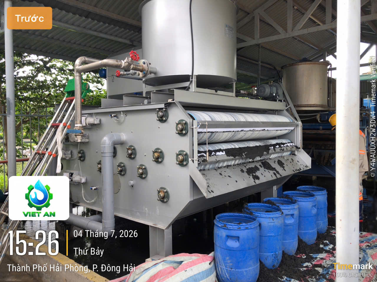 Máy ép bùn Băng tải Việt An