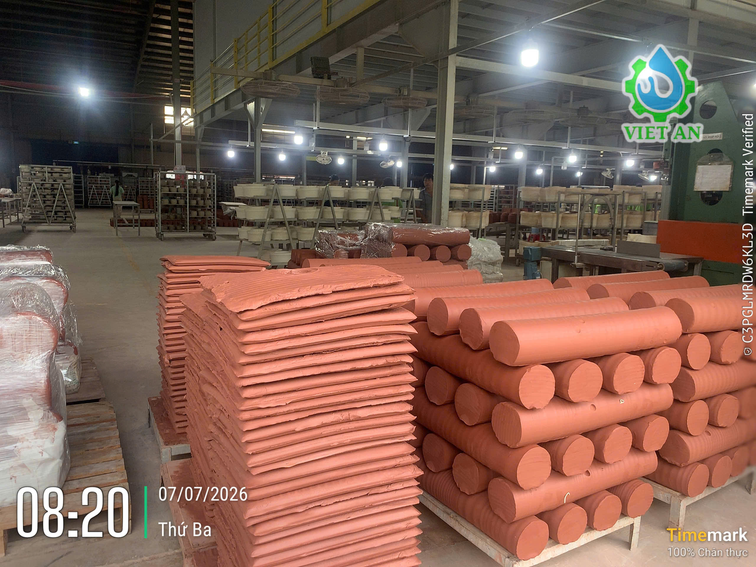 Việt An cung cấp tấm khung bản máy ép bùn cho khách hàng