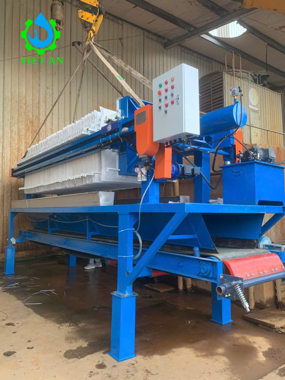 Máy ép bùn khung bản ngành dệt nhuộm