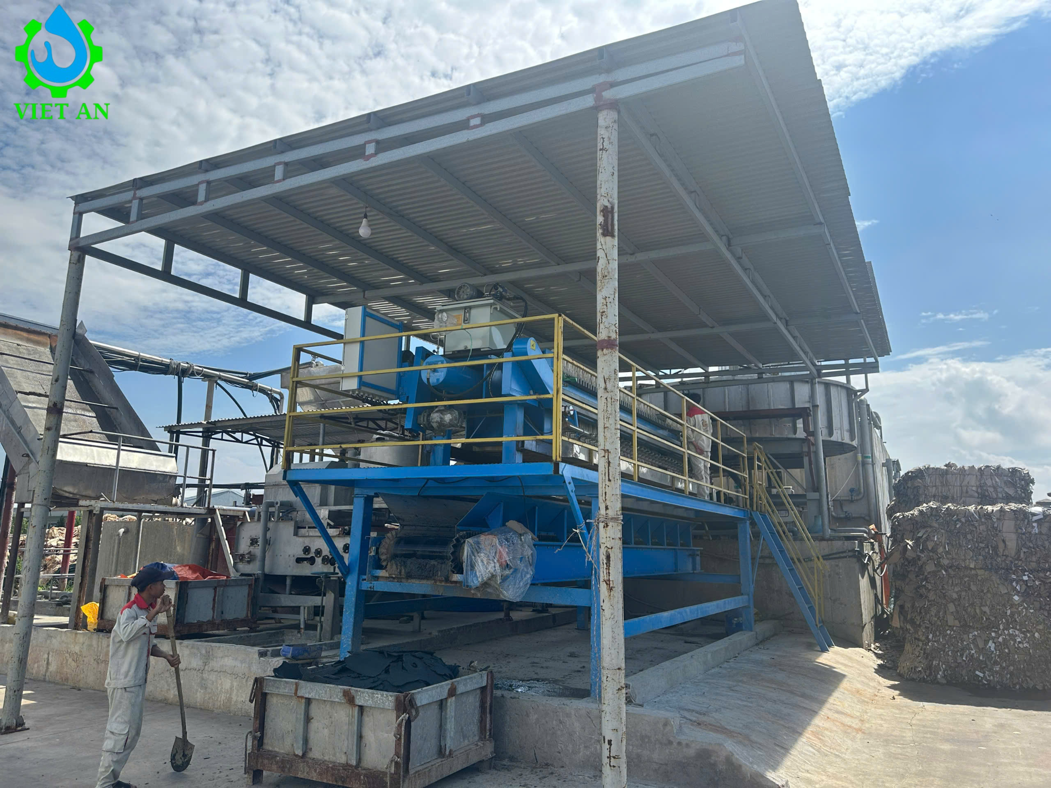 Máy ép bùn khung bản 1250