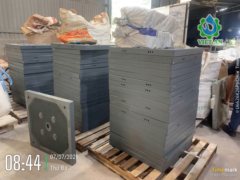Việt An cung cấp các loại tấm khung bản máy ép bùn