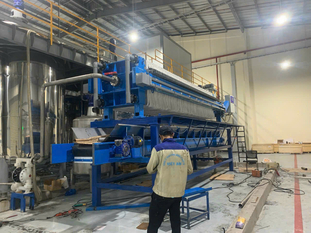 Máy ép bùn Việt An