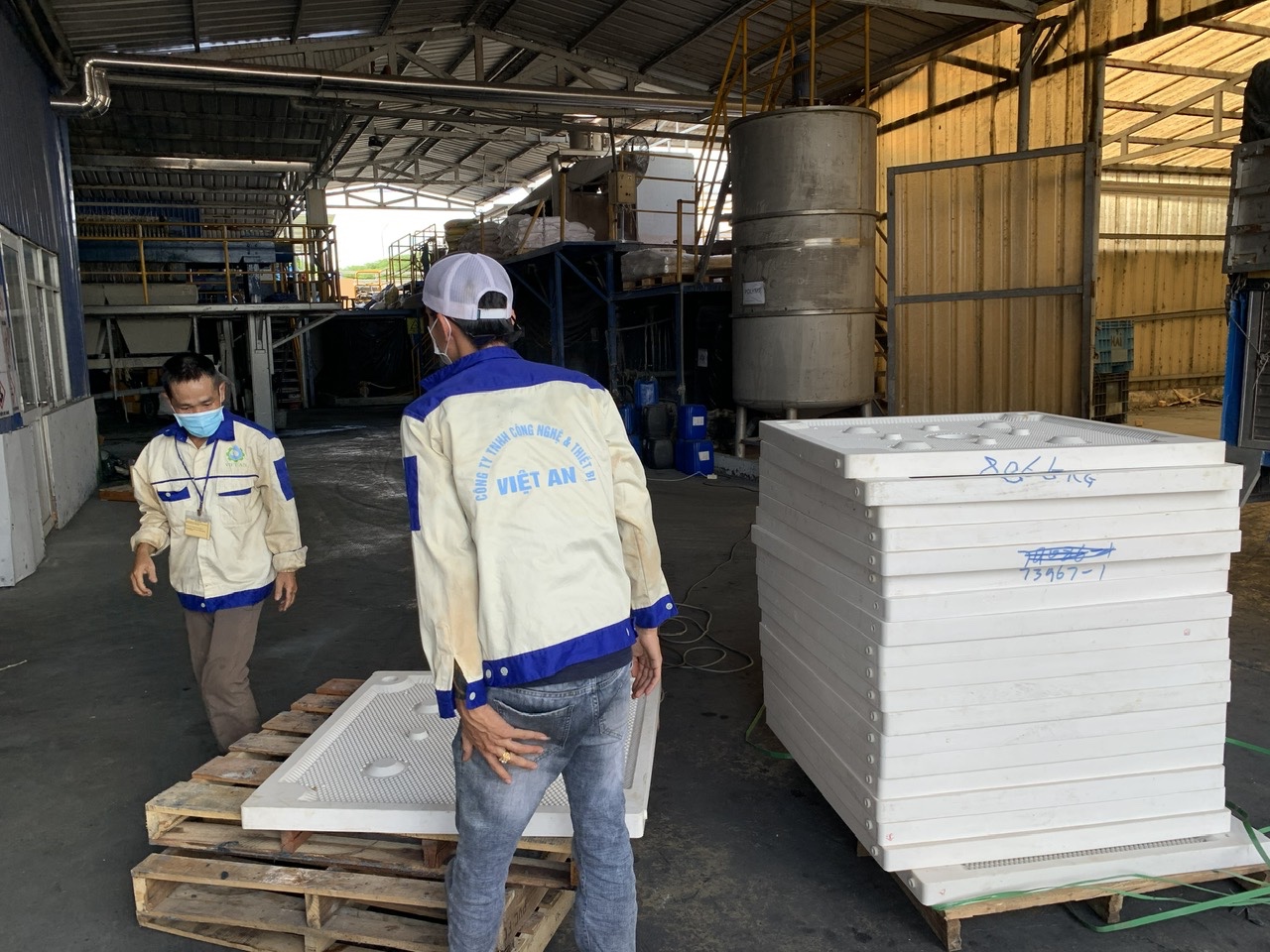 Tấm khung bản máy ép bùn