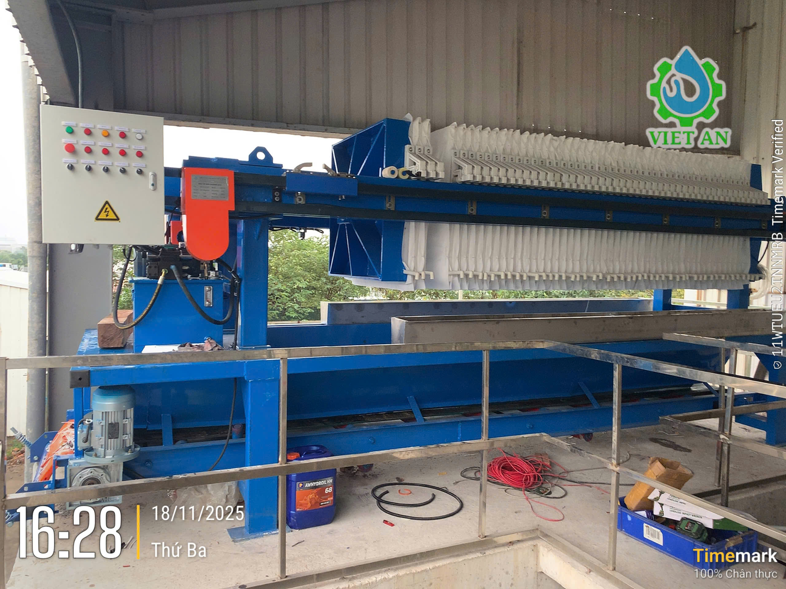 Máy ép bùn Khung bản Việt An