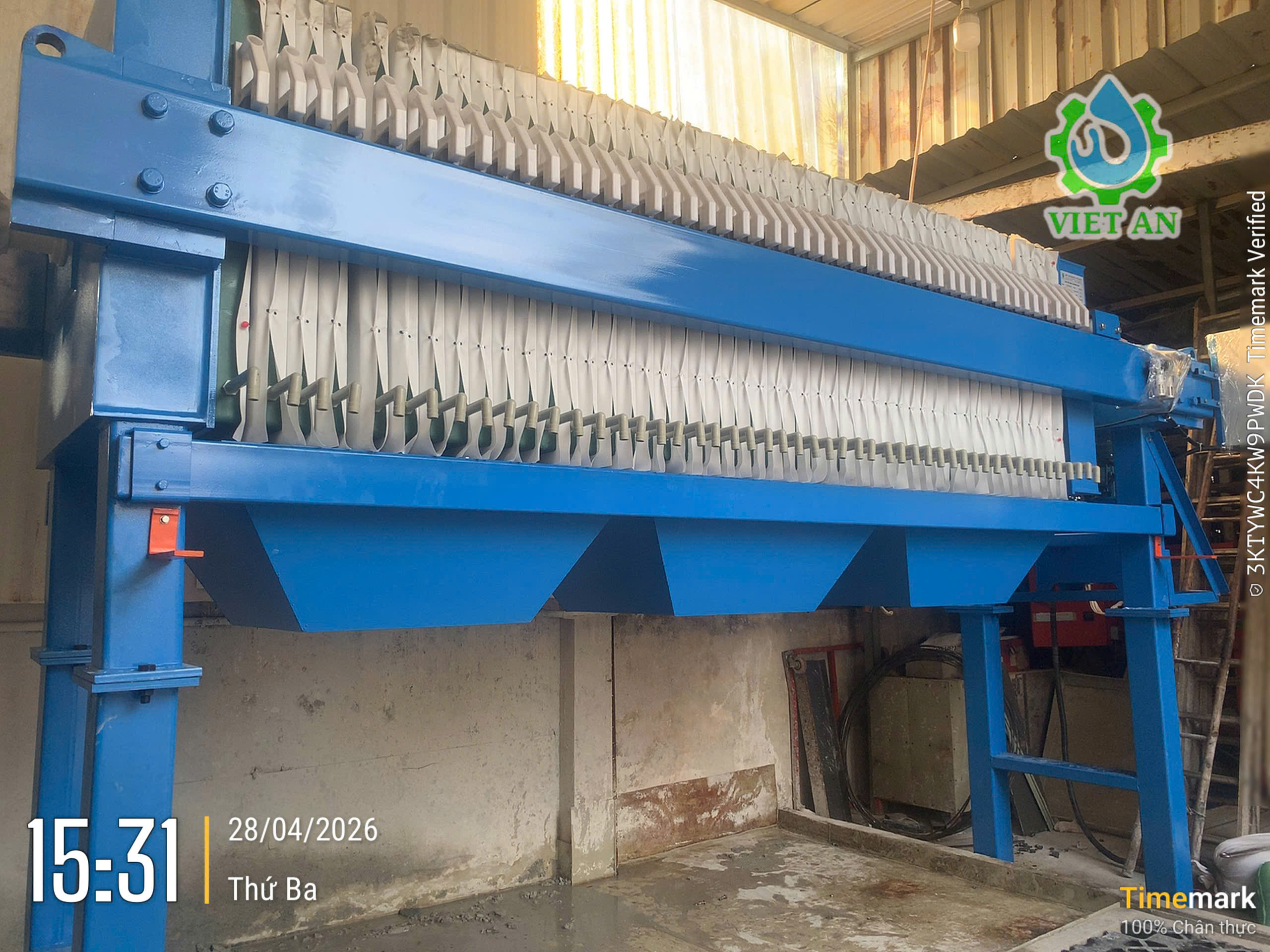 Máy ép bùn Khung bản Việt An