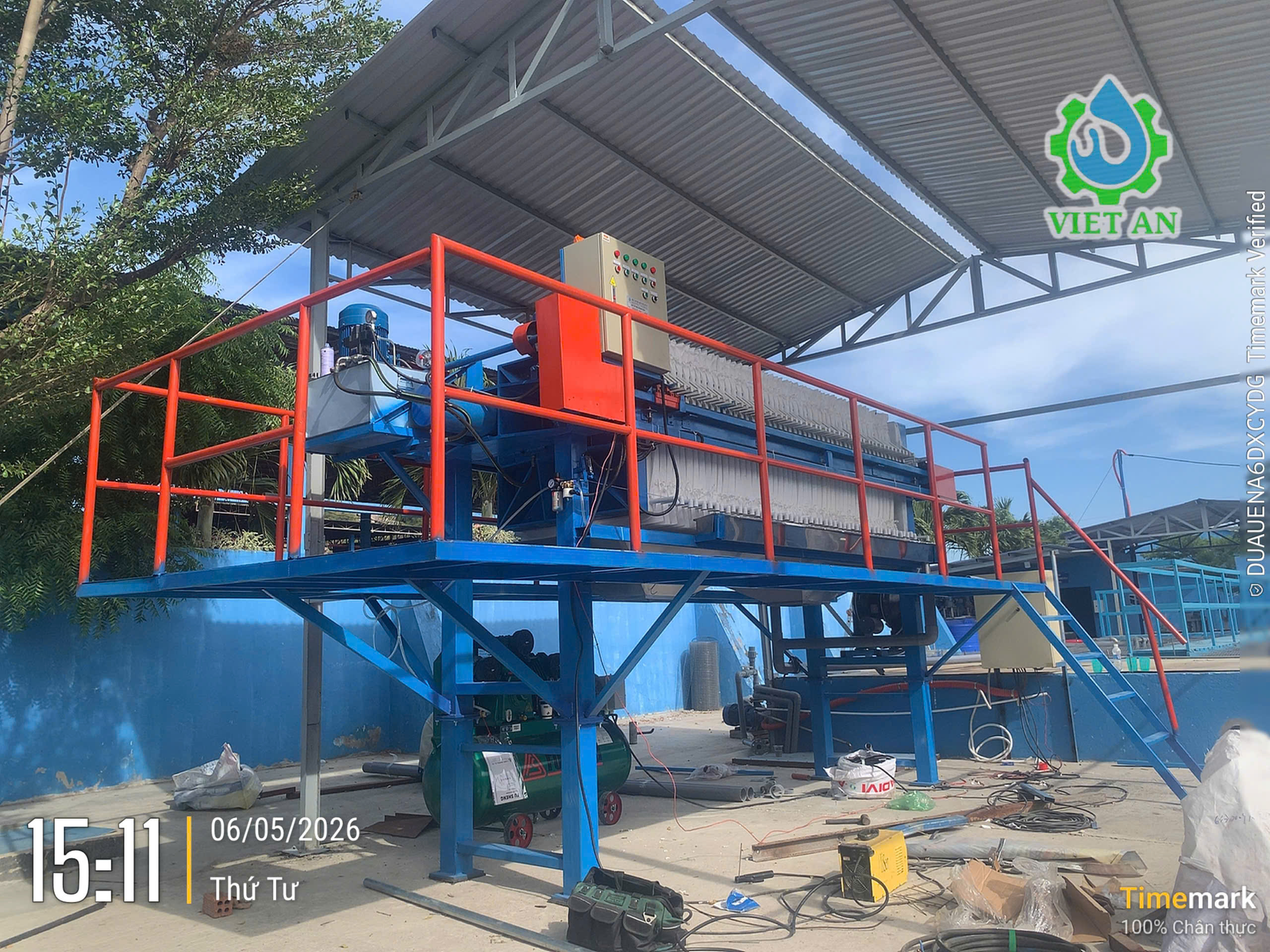 Máy ép bùn khung bản
