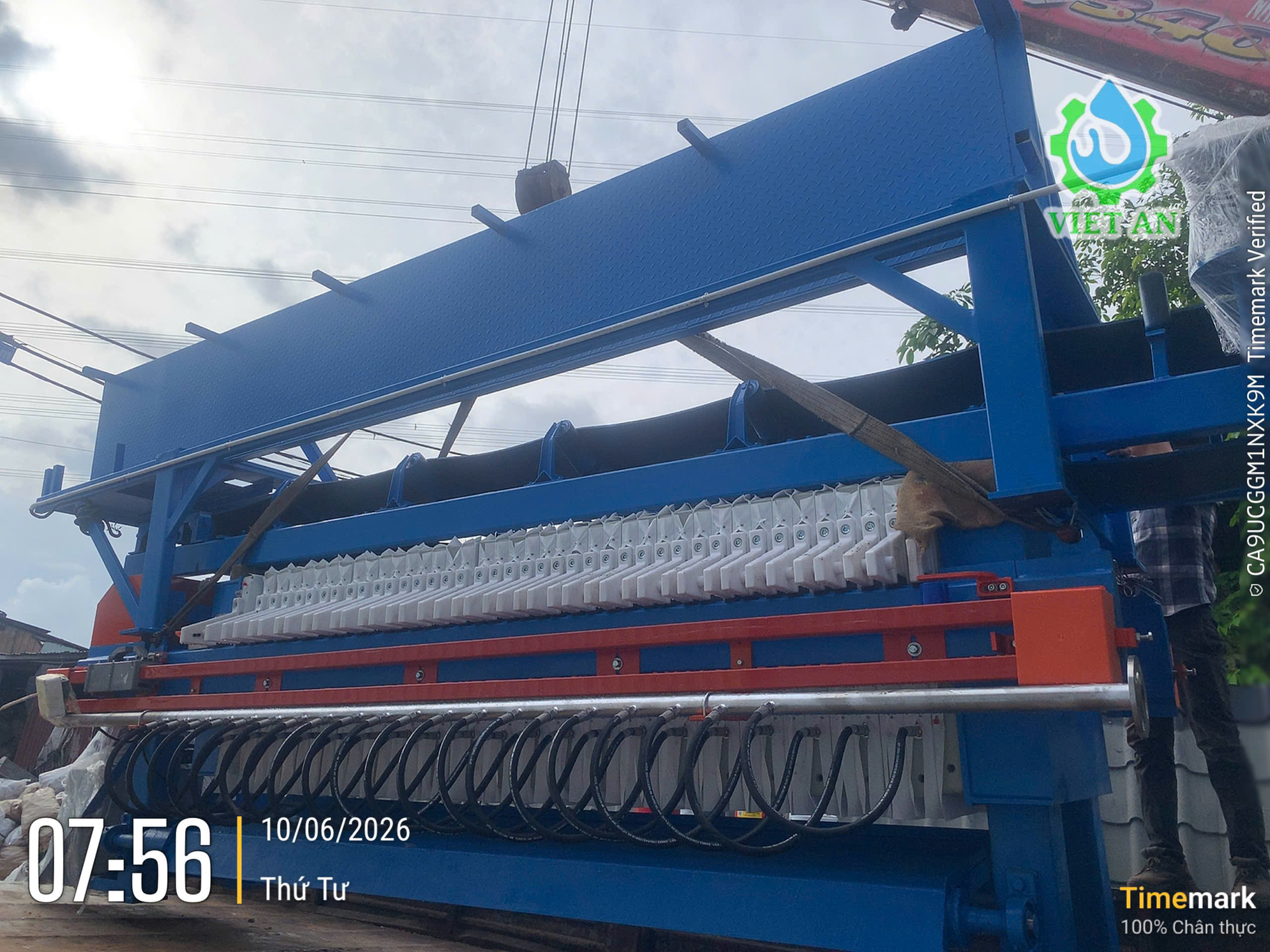 Hệ thống máy ép bùn khung bản màng cao áp